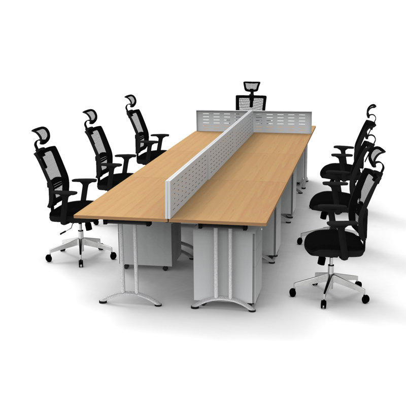 210'' Rectangle Conference Table, Natural Beech