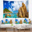 Tapisserie en polyester avec accessoires suspendus en polyester mer mer de paradiso et fermeture costa-28500910