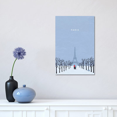 Paris 1 Piece Wrapped Canvas Wall Art