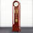 Vintage Brown Basswood Solid Wood Floor Clock Decor