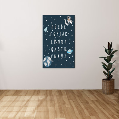 "Space Cow Alphabet" par Natalie Carpentieri, reproduction sur toile