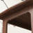 Elegant Light Coffee Rubberwood Console Table,Rounded Corners With Foot Pads