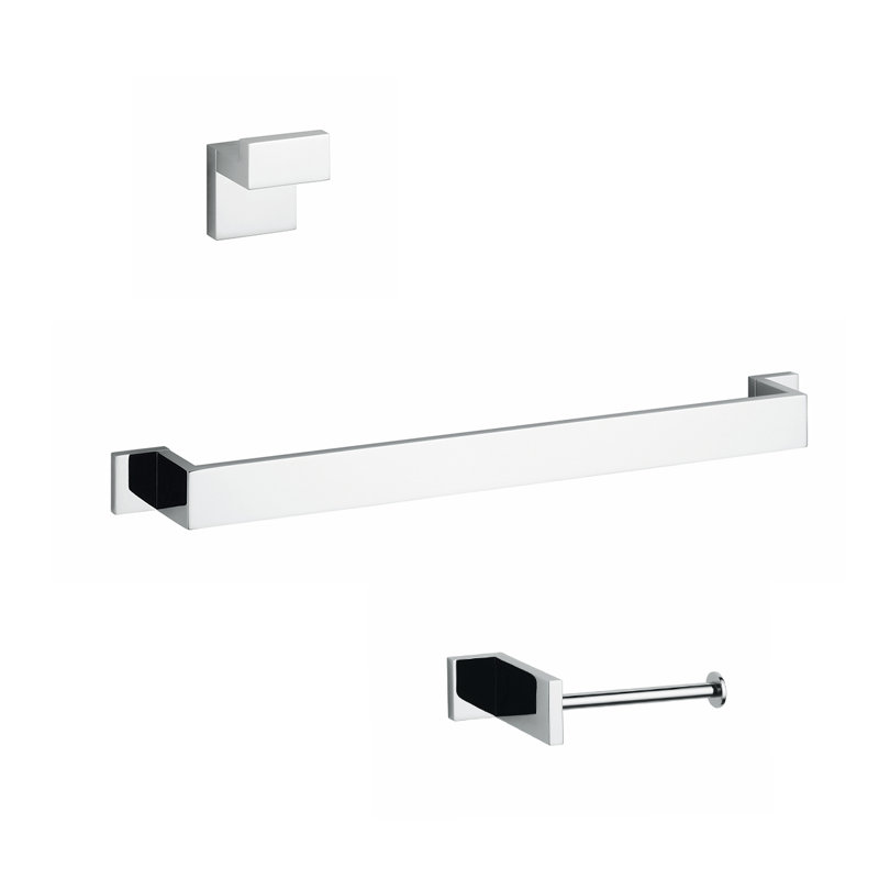 Demetra 3 Piece Bathroom Hardware Set