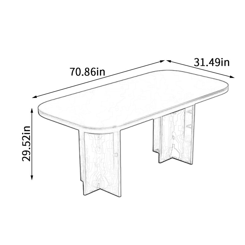 Carl, H 29,52 po x L 70,86 po x l 31,49 po, Noir, noir, noir, noir