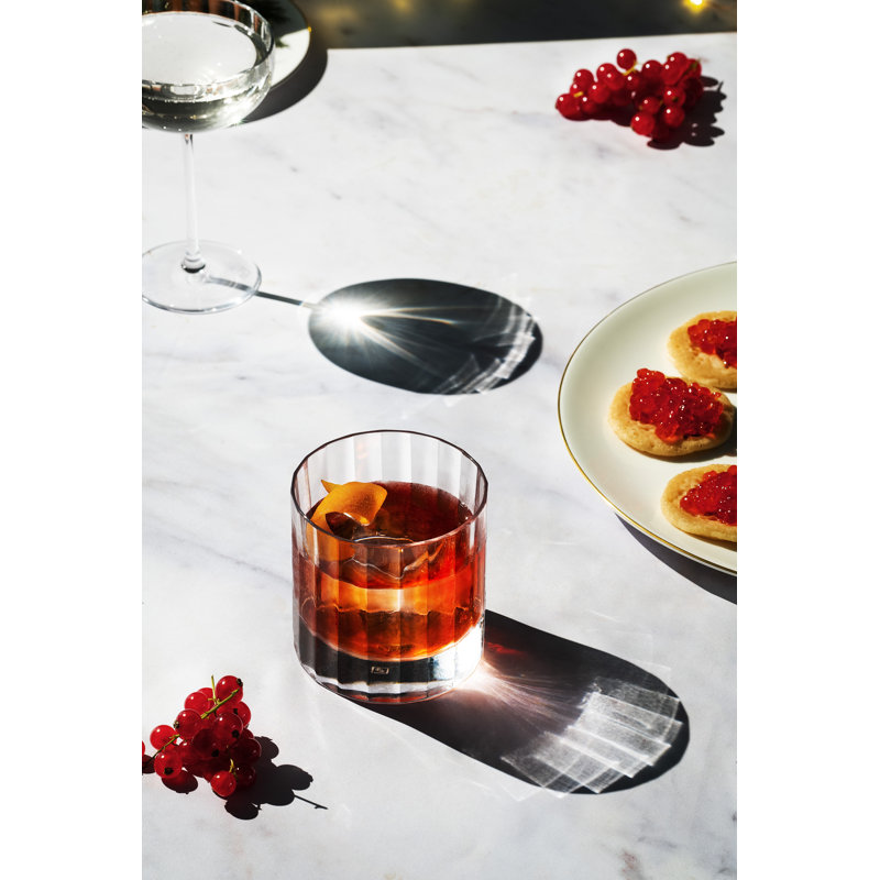 Fluted Handmade Crystal Coupe, 5.1