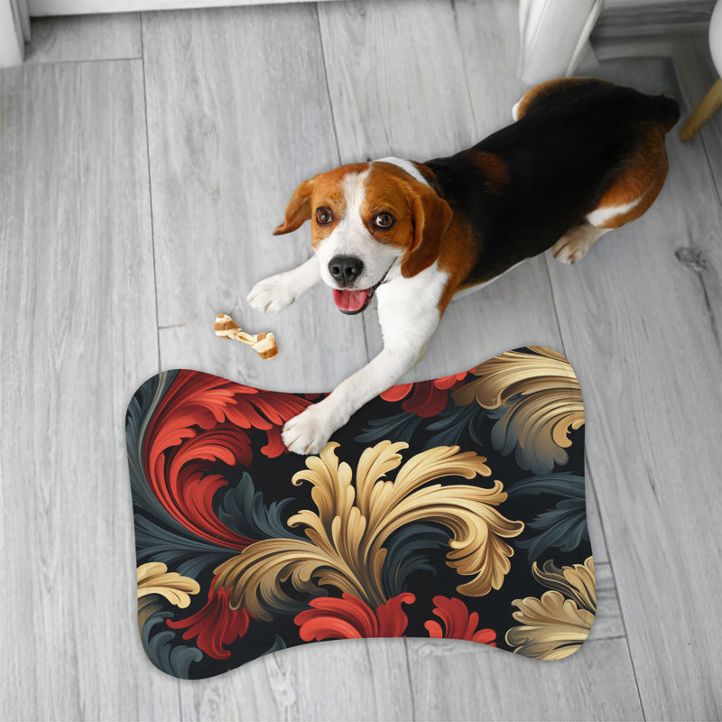 Baroque Design - Tapis d'alimentation en os 1 pièce