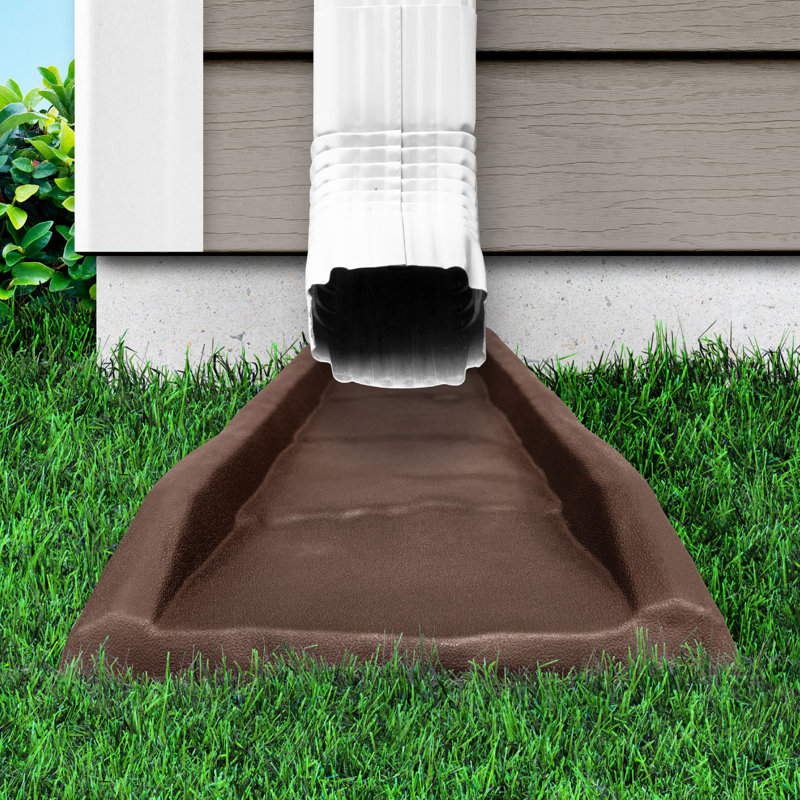 Master Mark Plastics Weather Resistant Plastic Diverter, Chocolate Brown