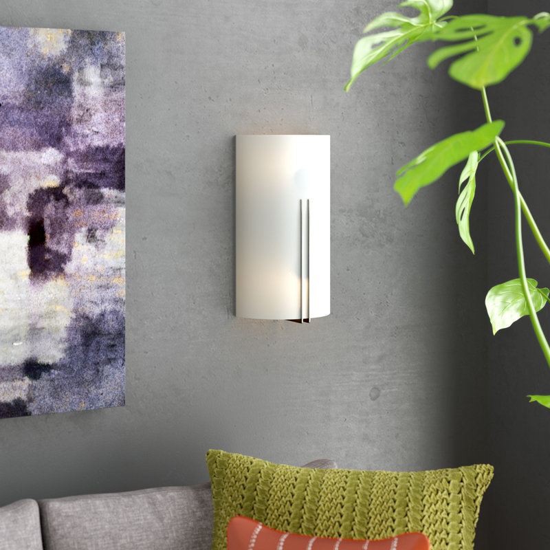 Collazo Flush Mounted Sconce, Integrated LED, 3.75 L x 7.25 W x 12.5 H, Brushed Steel