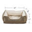 Lit pour animal de compagnie texturé en peluche rectangulaire avec doublure en micro vison-1551391420-1546650323