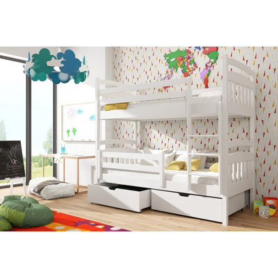 Lambert 90 x 190 cm Standard Bunk Bed and Mattress