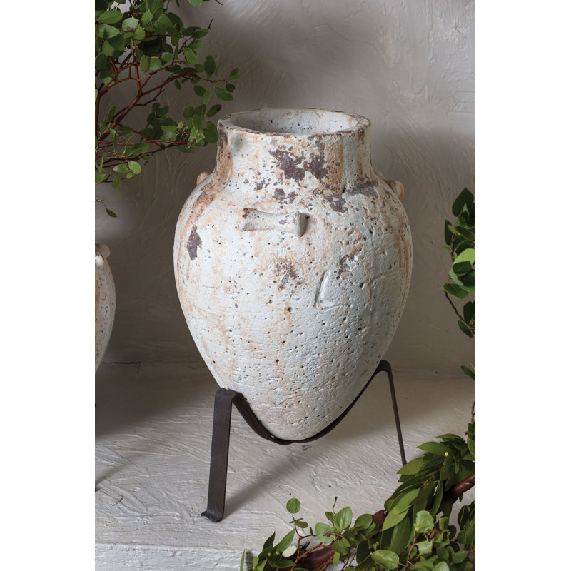 Jemekia Handmade Urn Planter, 21.75" H x 14.5" W x 14" D