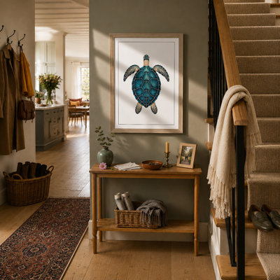 Turtle Geometric - Framed Print