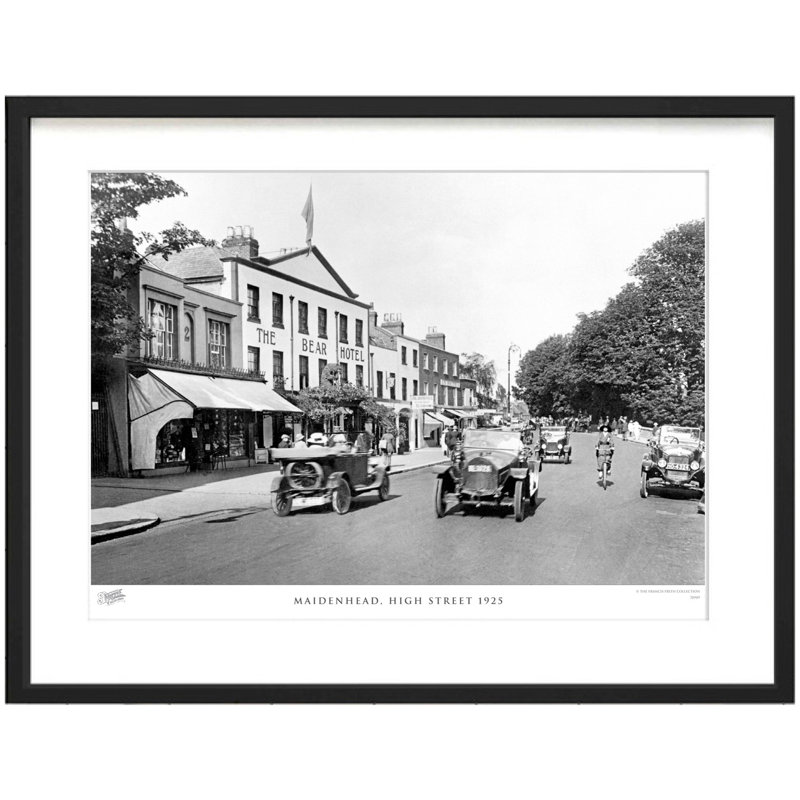 Maidenhead, High Street 1925 by Francis Frith - Single Picture Frame Print, 40cm H x 50cm W x 2.3cm D