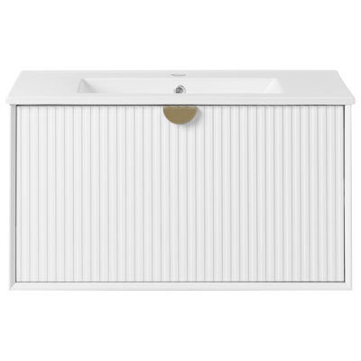 Cerstin 80.00mm Single Bathroom Vanity with Basin