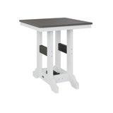 Berlin Gardens Garden Classic Regular Top With White Base Square Bar Table