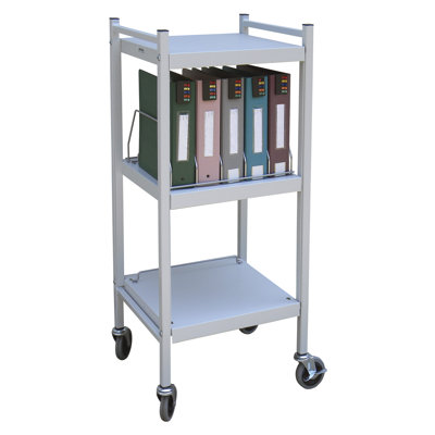 43.75'' H x 19'' W File Cart with Wheels