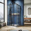 Cabine de douche carrée encadrée avec base 36 "x P 36" x H 72 "