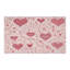 Tapis tressé à motif de cœurs roses-106464286