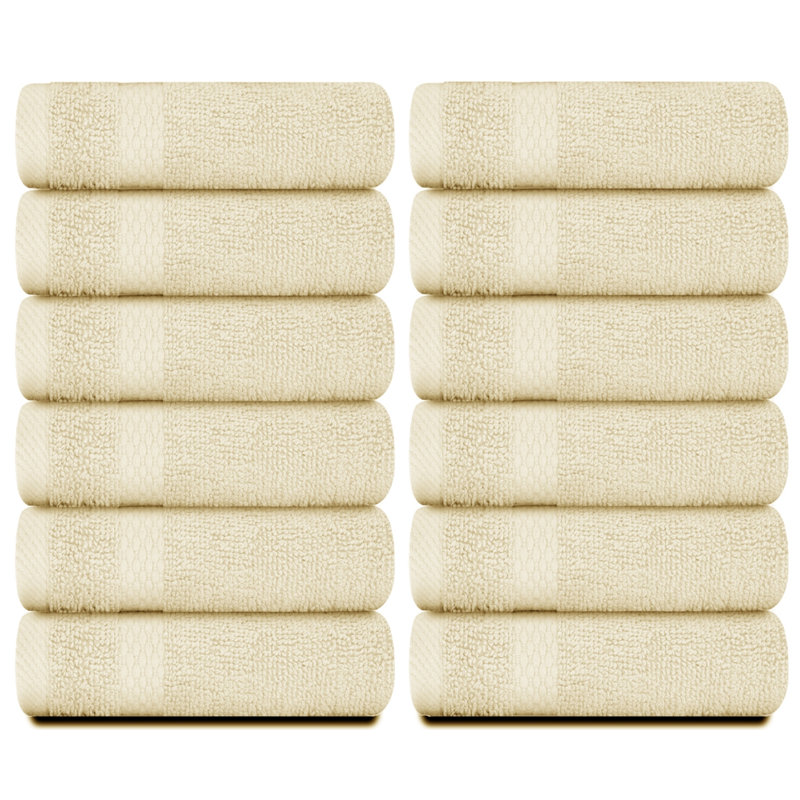 Essuie-mains 100% coton Aldene, Beige