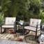 Sièges de style bord de mer avec coussins de luxe 3 pièces Raegan