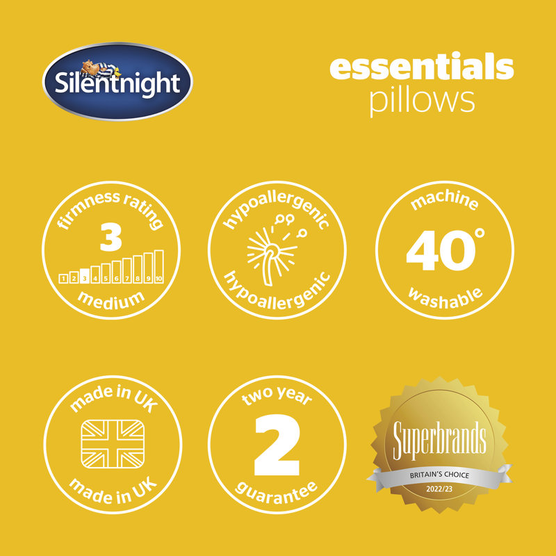 Silentnight Essential Pillows - 2 Pack