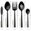 Potter 45-Piece Forged Stainless Steel Flatware Set, Service For 8, Mirror Finish, Dishwasher Safe, Durable Cutlery Set-2083361490