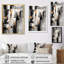Tourbillons à multiples facettes gris et noir sur toile-309273485-309273484
