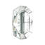 Horloge miroir à losanges irrégulière avec chiffres romains-101006495