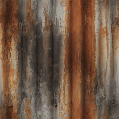 Weathered Metal Wallpaper Distressed Texture Patina Decorative Mural