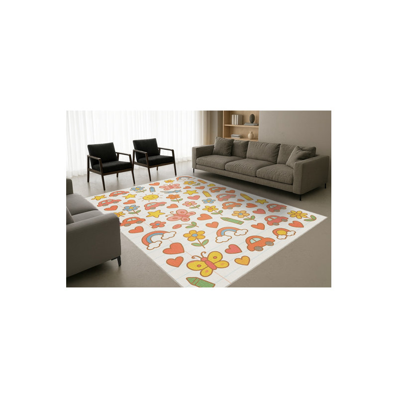 Tapis beige tissé Mosso, 2'6" x 4'11"