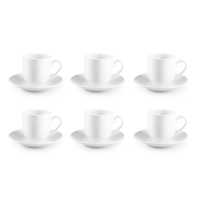 Simple White Porcelain Coffee Cup