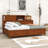 Auddis Wood Daybed with 3 Storage Drawers and Shelves-829650165-829650166