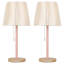 Lampe de table brune 20 po