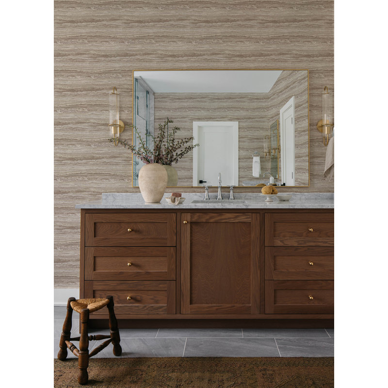 Papier peint strié Lyman Stone, Gris