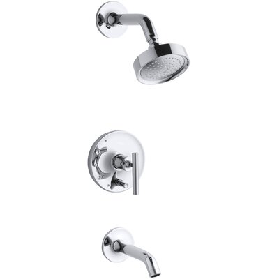 Purist® Pressure-Balancing Thermostatic Tub and Shower Faucet -  Kohler, K-T14420-4-CP