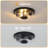 Dcaildz 2 -light Round Shade Outdoor Flush Mount Ceiling Lights with Motion Sensor