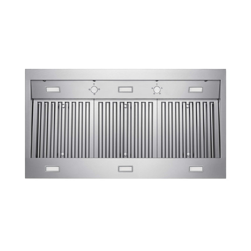 Hotte murale professionnelle en acier inoxydable 1200 CFM avec DEL à intensité variable, 42"