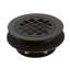 Kohler Round Shower Drain for Use with 2" Metal or Plastic Pipe, Gasket Included-440968655