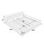 Structure de lit tapissier avec tissu épais, lit plateforme en chenille avec tête de lit et structure solide. Aucun sommier tapissier requis (90,5 po x 80,5 po x 31 po)-1112495383