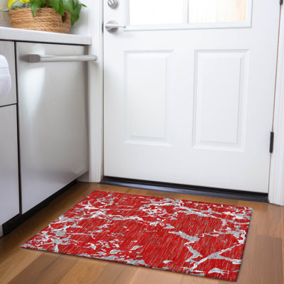 Premium Machine Washable Cortes AMF1046 Striped Rug