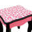 Teamson Kids Fashion Prints Animal Wooden Vanity Table & Stool with Mirror for Pretend Play Makeup-1662827200