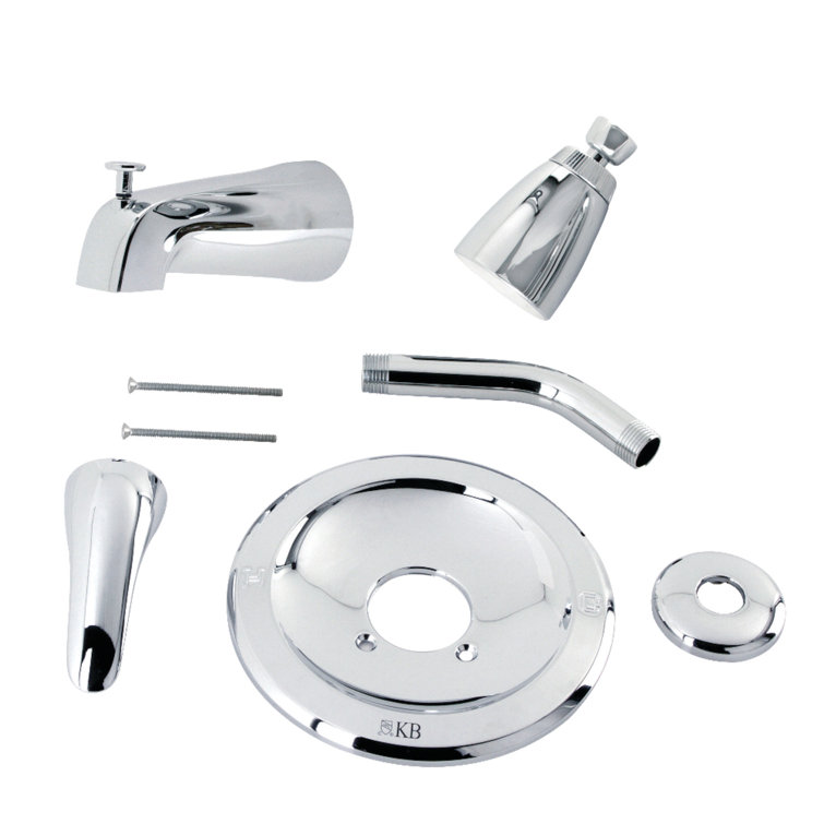 Kingston Brass KB531LT Tub And Shower Trim Only For KB531L, Polished Chrome