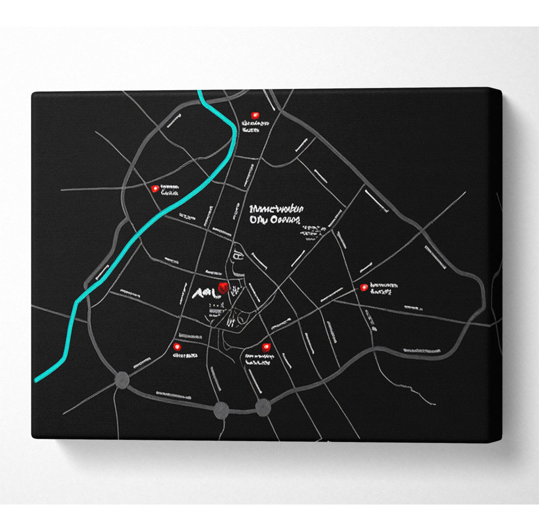 Stadtplan von Manchester - Drucken