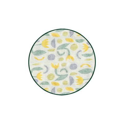 Marcink Washable Floral Indoor Rug