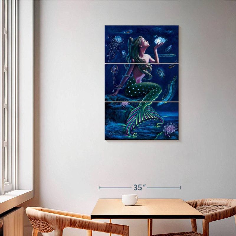 Ashelle Bioluminescent Mermaid, 57'' H x 36'' W
