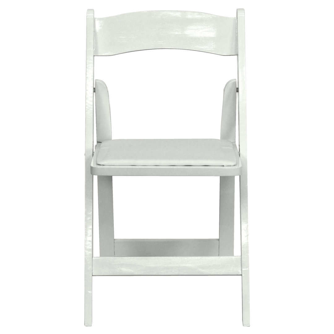 Thornfeldt Vinyl Padded Banquet Folding Chair Folding Chair (Set of 24) Red Barrel Studio® Wood Color / Vinyl 