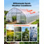 Greenhouse Plastic Sheeting 24 x 100 ft 5 Mil Clear Polyethylene Film, for Farms Agriculture Garden Outdoor Plant, Water Sun Frost Wind Dust Resistant, Heavy Duty Thick Winter Hoop House Cover-1834545652
