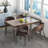 Costway Dining Chair With High-density Sponge Cushion Sturdy X-shaped Frame-1216679640