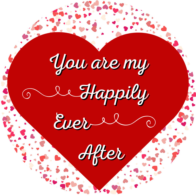 Couronne de la Saint-Valentin «You Are My Happily Ever After»
