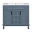 Meuble-lavabo moderne 36 po avec lavabo supérieur-102493541
